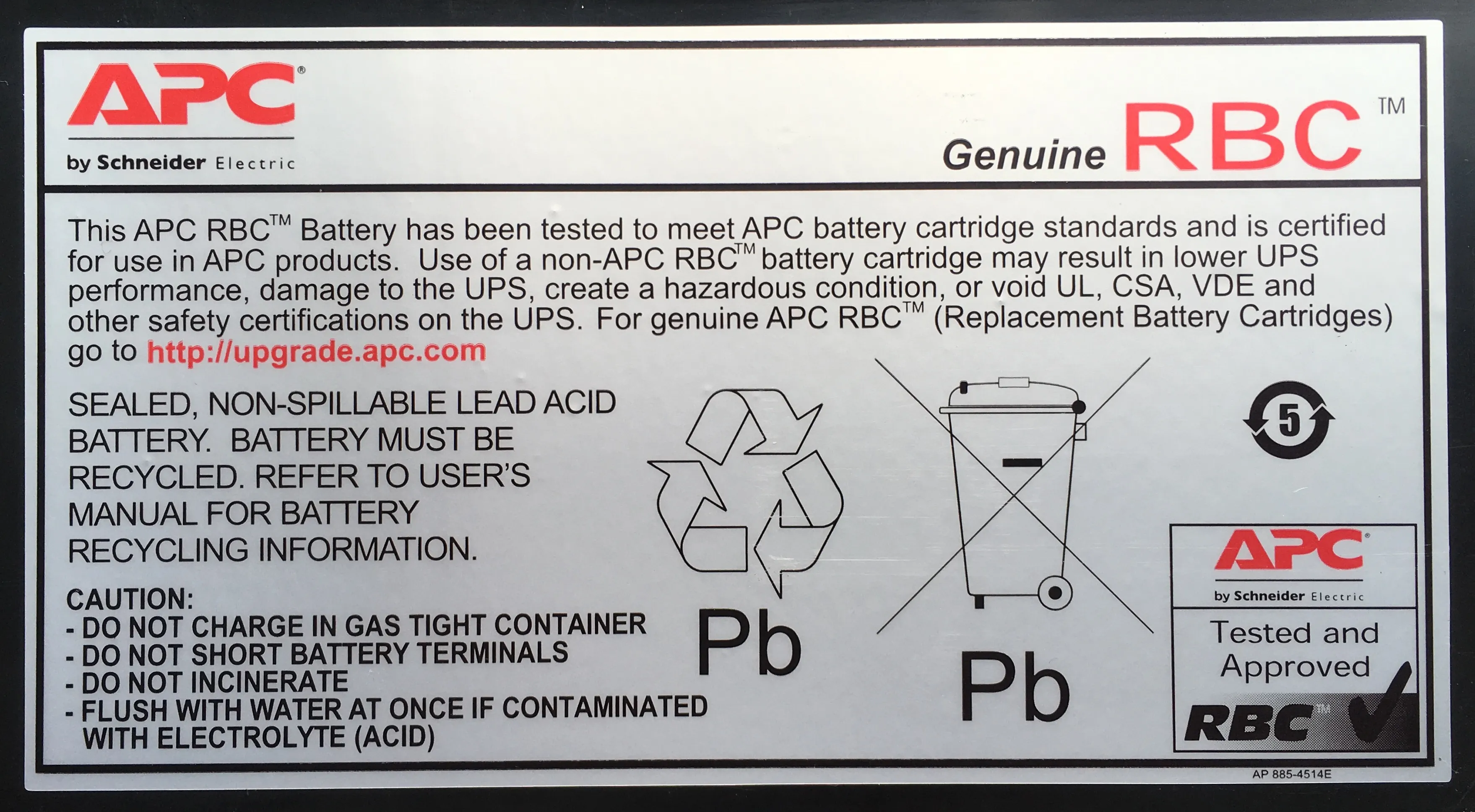 APC Ersatzbatterie RBC18 (OEM) – Bild 2
