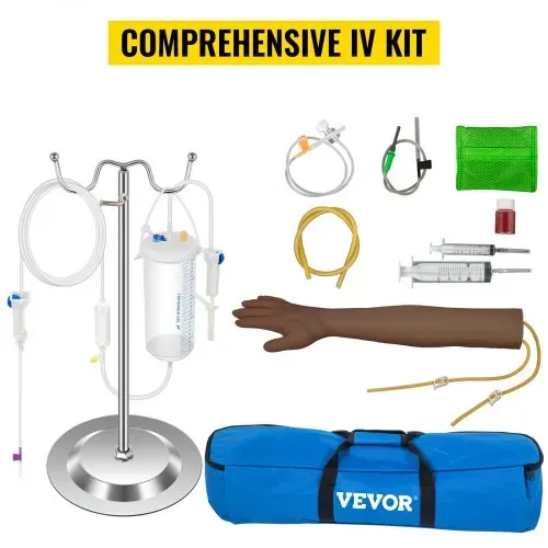 VEVOR Scientific Injektionsarm Intravenöse Injektion, Trainingsarm Komplette intravenöse Injektion, Injektionsarm Braun Training Modell Blutentnahmearm Venenpunktion Medizin- und Pflegestudenten – Bild 5