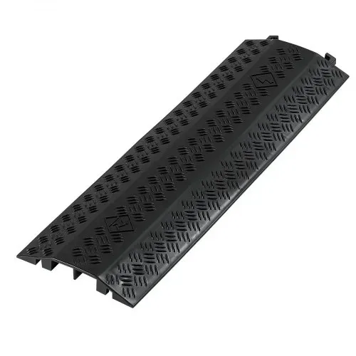 VEVOR 975 mm Kabelbrücke, 7938 kg/Achstragkraft, Hochleistungs-Überfahrschutz aus PP, Stolperschutz, Bodenabdeckungen, für Bereiche mit hoher Schwelle, Zuhause, Büro, Lager, 2er-Pack – Bild 9