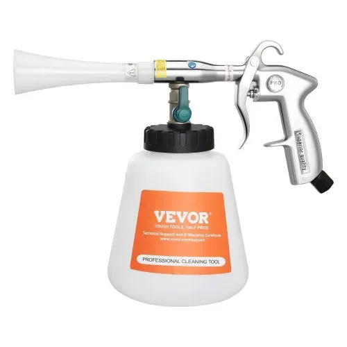 VEVOR Auto-Reinigungspistole, 6–9,2 Bar Waschpistole mit 2 Düsen & 1-Liter-Flüssigkeitsflasche, Vortex-Reinigungspistole, Druckluft Ausblaspistole, kompatibel mit 1/4 NPT-Luftkompressor – Bild 9
