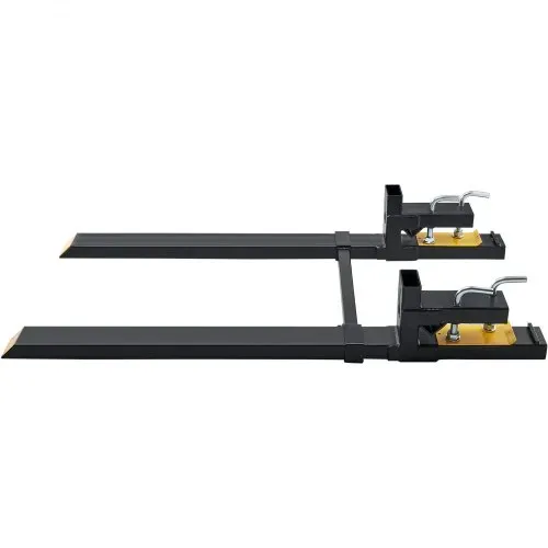 VEVOR Palettengabel 1490x100x230mm Gabelträger 1814kg Tragfähigkeit Gabelzinken 149cm Gesamtlänge mit 109,2cm-Gabelblatt Gabelstapler 495-915mm Einstellbar Gabelstaplerzinken Frontlader Palettenrahmen – Bild 10