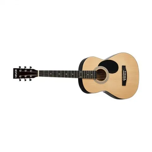 VEVOR Dreadnought Akustik Gitarre 36 in / 914,4 mm Anfängerpaket mit Gigbag Natur – Bild 9