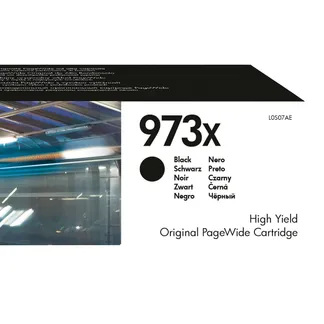 HP 973X Schwarz Original PageWide Druckerpatrone mit hoher Reichweite HP 973X Schwarz Original PageWide Druckerpatrone mit hoher Reichweite