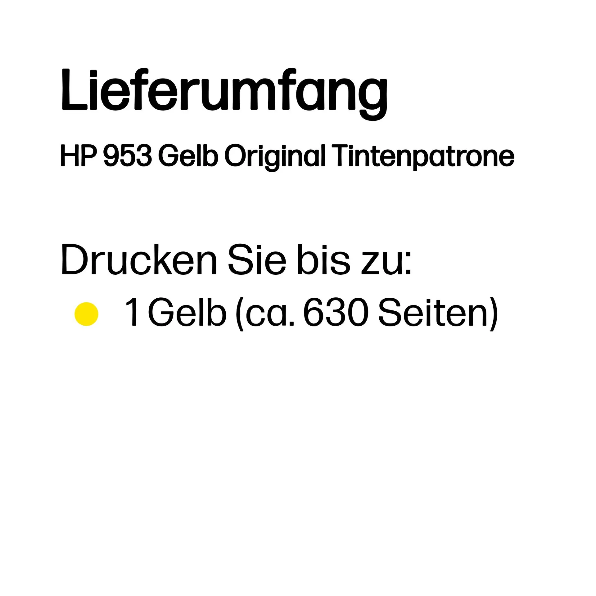 HP 953 Gelb Original Tintenpatrone – Bild 2