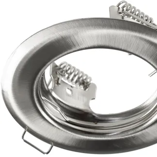 Decken-Einbaustrahler „SR80“ chrom-matt starr, Ø80mm, für 50mm Lampen Decken-Einbaustrahler „SR80“ chrom-matt starr, Ø80mm, für 50mm Lampen
