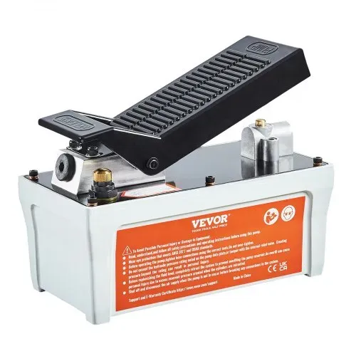 VEVOR 700 bar Lufthydraulische Pumpe 1,6L Hydraulikpumpe 0,8L/min (ohne Last) 0,16L/min (Belastung) Hydraulische Fußpumpe mit 2m Schlauch Luft Fußpumpe Autoreparatur Öltakelage Maschinenwartung – Bild 8