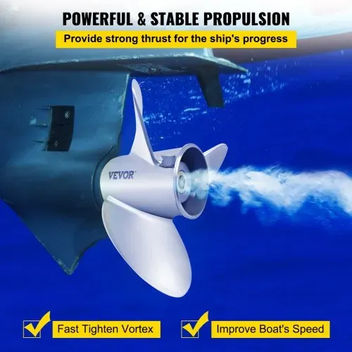 VEVOR Außenbordpropeller, Ersetzt OEM 3860709, 3-Blatt-Stahl-Bootspropeller mit 36,8 X 53,3 cm Teilung, Kompatibel mit Volvo Penta SX-Antrieb aller Modelle, mit 19-Zahn-Keilverzahnung, Rechts – Bild 2
