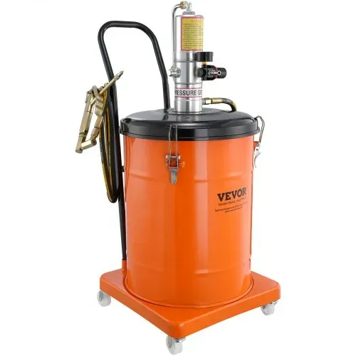 VEVOR Fettpumpe 40L Luftbetriebene Fettpumpe 0,6–0,8 MPa Aluminiumdruckguss-Pumpe -20-100℃ Betriebstemperatur, Pneumatische Fettpumpe NPT-Anschluss Schmierfettpumpe Geeignet für 0-3# Fett – Bild 10