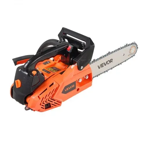 VEVOR 25-cc-Benzin-Kettensäge, Motorsäge 305 mm, 1,02-PS-Säge mit rutschfestem Griff, zwei Kraftstofftanks und Not-Aus-Funktion, max. 12000 U/min, zum Holzfällen, Baumbeschneiden und Roden – Bild 8