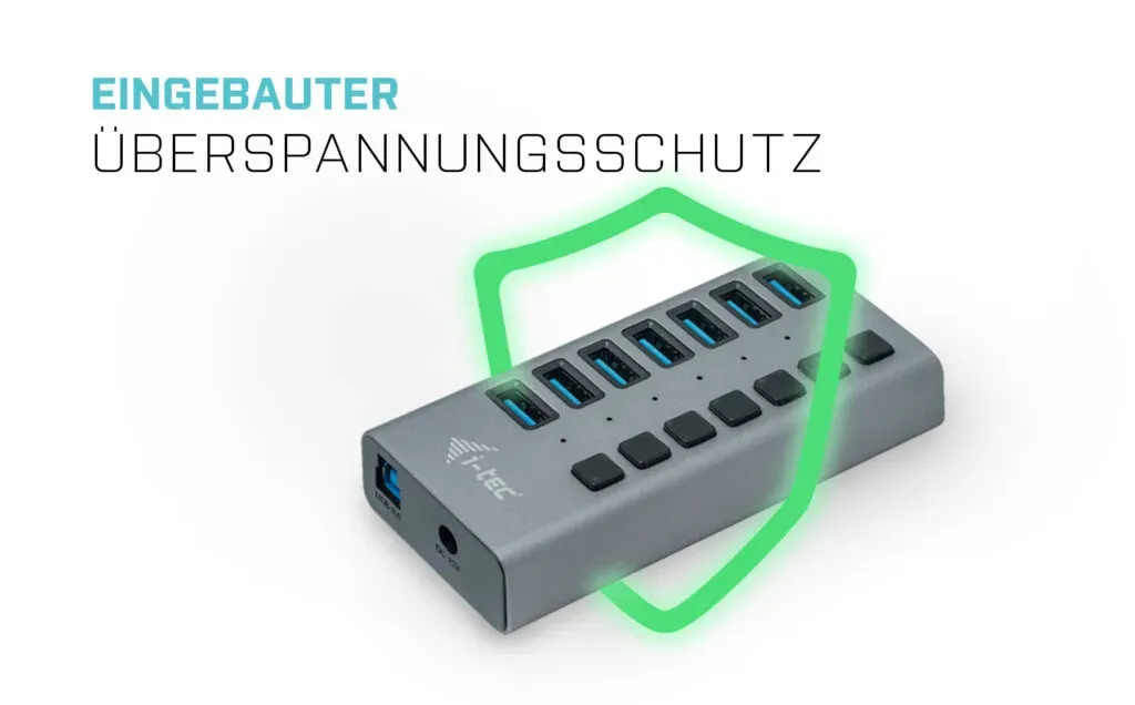 i-tec USB 3.0 Charging HUB 7port + Power Adapter 36 W – Bild 7