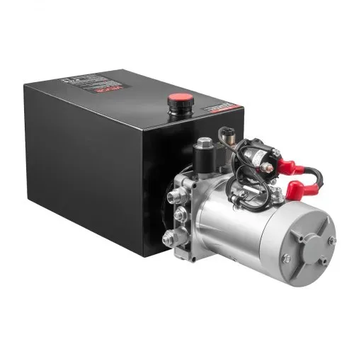 VEVOR 15 Qt Hydraulikaggregat einfachwirkende Kippanhängerpumpe, maximaler Öffnungsdruck 22 MPa und Fördermenge 3,4 L/min, 12 V DC Hydraulikpumpe mit Metallbehälter für Kippanhänger Schwarz – Bild 10