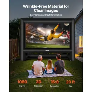 VEVOR aufblasbare Filmleinwand Projektion Beamer Leinwand aus 600D, Projektionsleinwand mit tragbarer Aufbewahrungstasche, 16:9, Filmprojektion für Heimkino Mottoparty Poolspaß (476 x 200 x 378 cm) VEVOR aufblasbare Filmleinwand Projektion Beamer Leinwand aus 600D, Projektionsleinwand mit tragbarer Aufbewahrungstasche, 16:9, Filmprojektion für Heimkino Mottoparty Poolspaß (476 x 200 x 378 cm)
