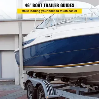 VEVOR Bootsanhängerführungen, Ein Paar Aluminium-Anhängerführungen, 116,08 cm Rostbeständige Anhängerführungen mit Einstellbarer Breite, Montageteile im Lieferumfang Enthalten VEVOR Bootsanhängerführungen, Ein Paar Aluminium-Anhängerführungen, 116,08 cm Rostbeständige Anhängerführungen mit Einstellbarer Breite, Montageteile im Lieferumfang Enthalten