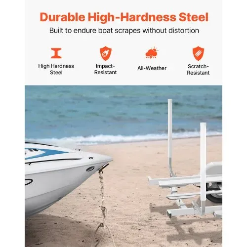 VEVOR L-Form 1,5 m Anhängerpfahl Bootsanhänger Anleitung Kurbelstütze Bootsführung, 30 cm Einstellbare Breite Boat Trailer Guide-on, Ersatzteile und Zubehör für Skiboot Fischerboot Segelbootanhänger – Bild 3