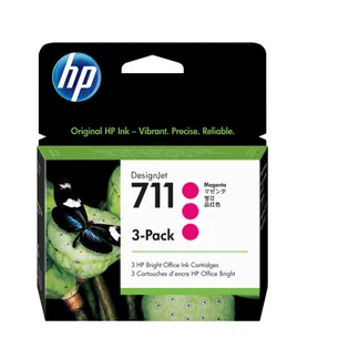 HP 711 3er-Pack Magenta DesignJet Tintenpatronen, 29 ml HP 711 3er-Pack Magenta DesignJet Tintenpatronen, 29 ml
