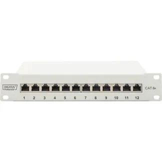 10″ Patchpanel DN-91612S-EA-G, 12-Port, Cat.6a 10″ Patchpanel DN-91612S-EA-G, 12-Port, Cat.6a