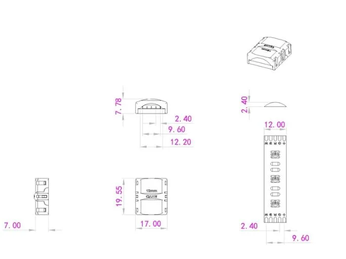 Synergy 21 LED FLEX Strip zub. Easy Connect Strip to strip Joint 12mm RGB-W IP65/54 – Bild 2