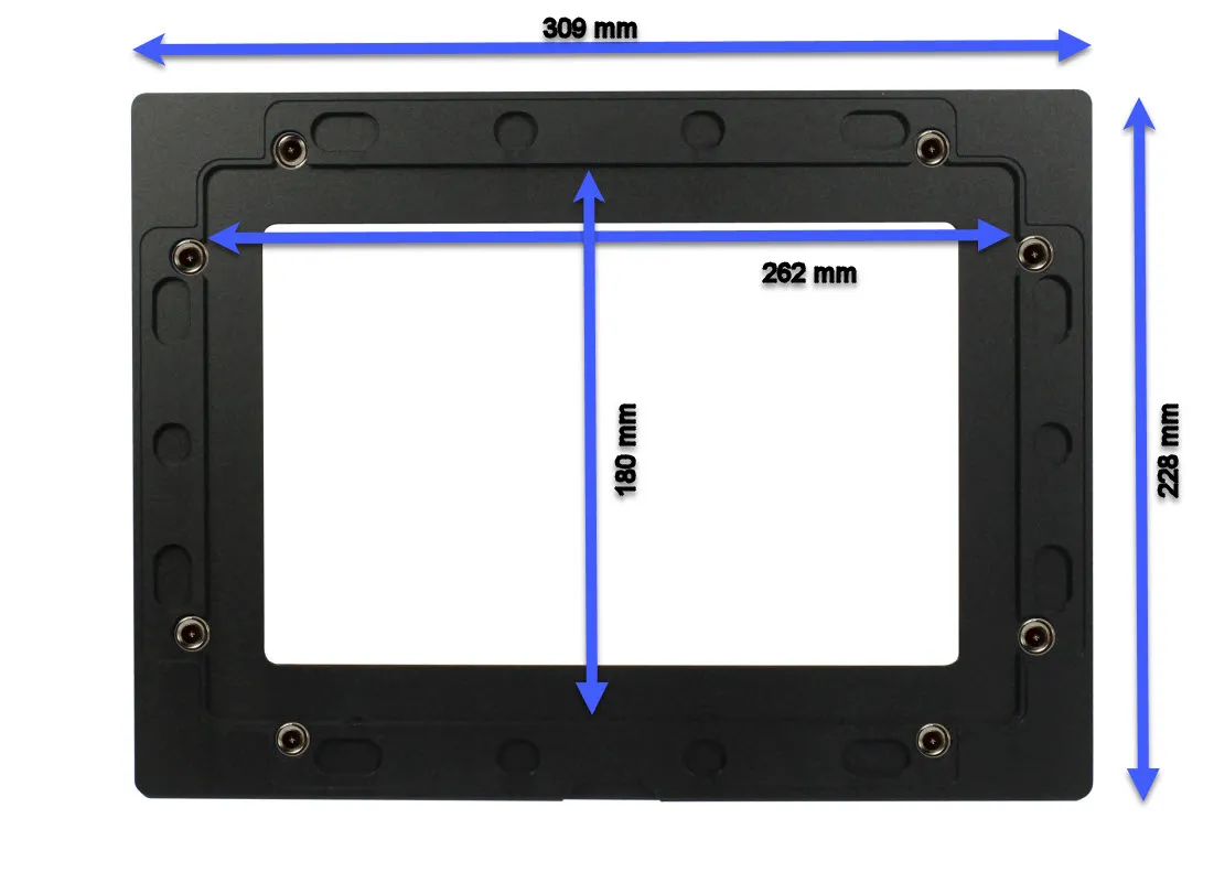 ALLNET Touch Display Tablet 10 Zoll zbh. Blende für Einbaurahmen, weiß schmal – Bild 3