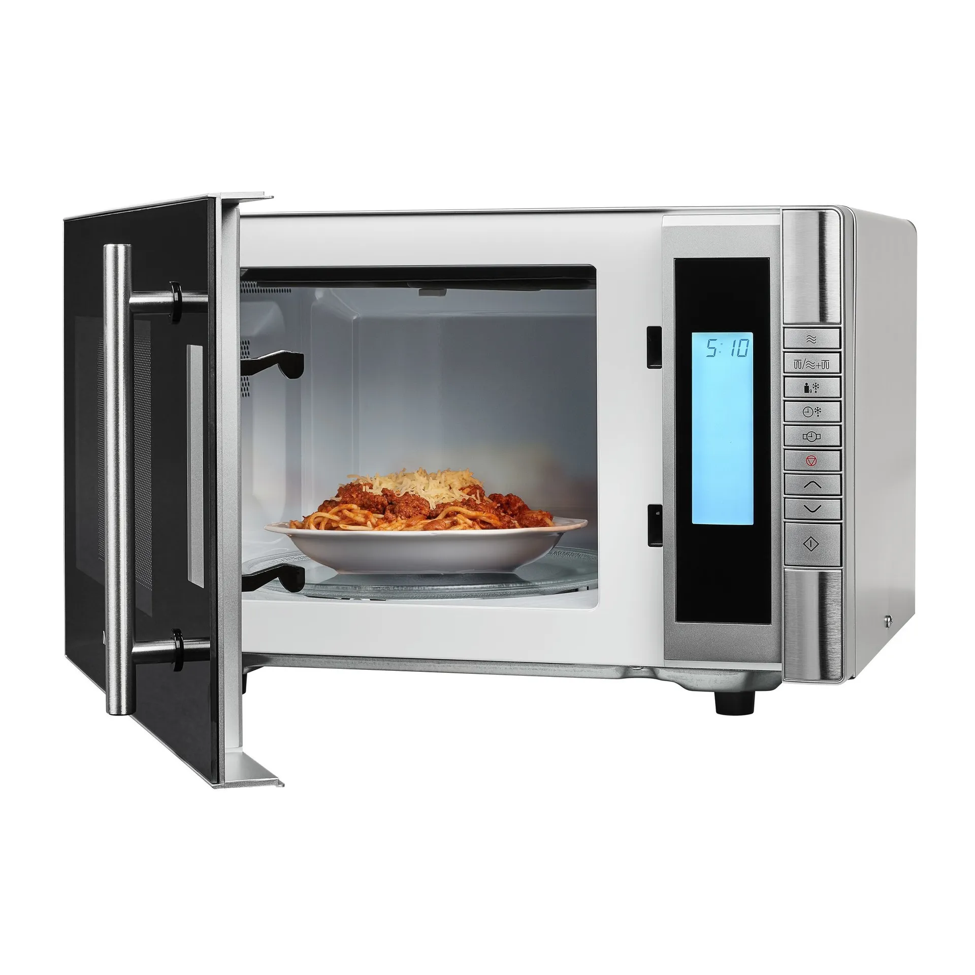 MEDION MD 14482 Schwarz, Edelstahl Grill-Mikrowelle Arbeitsplatte 20 l 800 W – Bild 4