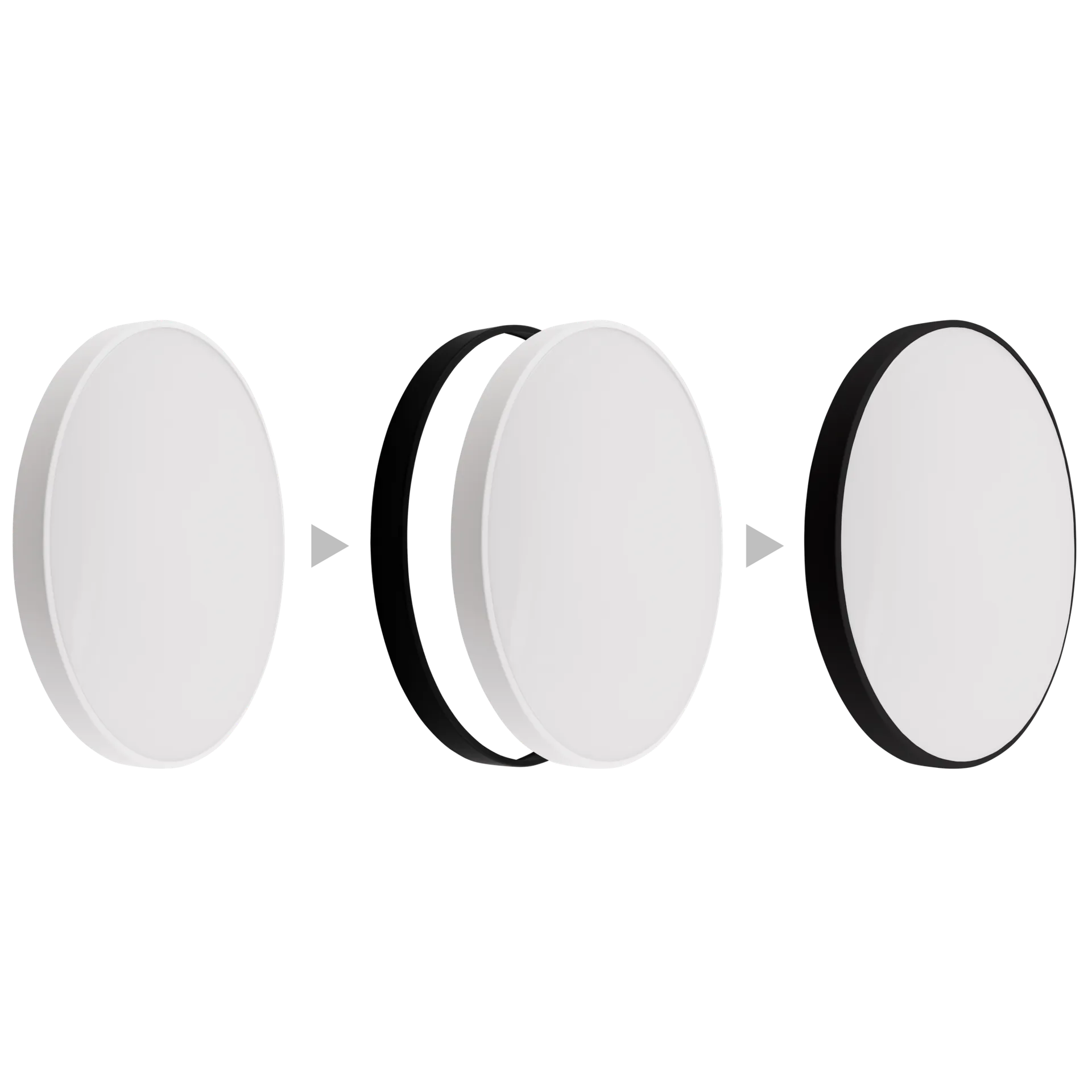LED-Deckenleuchte McShine ''LD-BW'', 18W, 1950lm, Ø25cm, 3000K, warmweiß – Bild 2