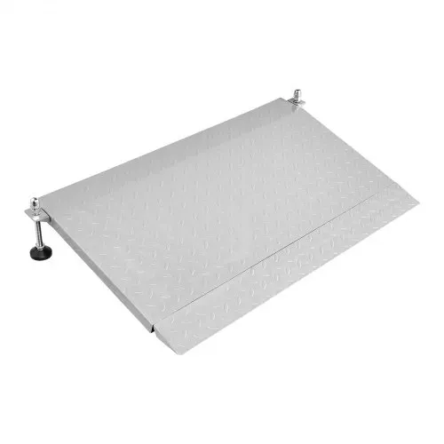 VEVOR Schwellenrampe 980x600mm, 453,6kg Belastbare Rollstuhlrampe mit Verstellbarer Höhe, Rutschfeste Metall-Auffahrschiene, Stabile Auffahrrampe für Rollstuhl Scooter Türschwelle Bordsteine Treppen – Bild 10