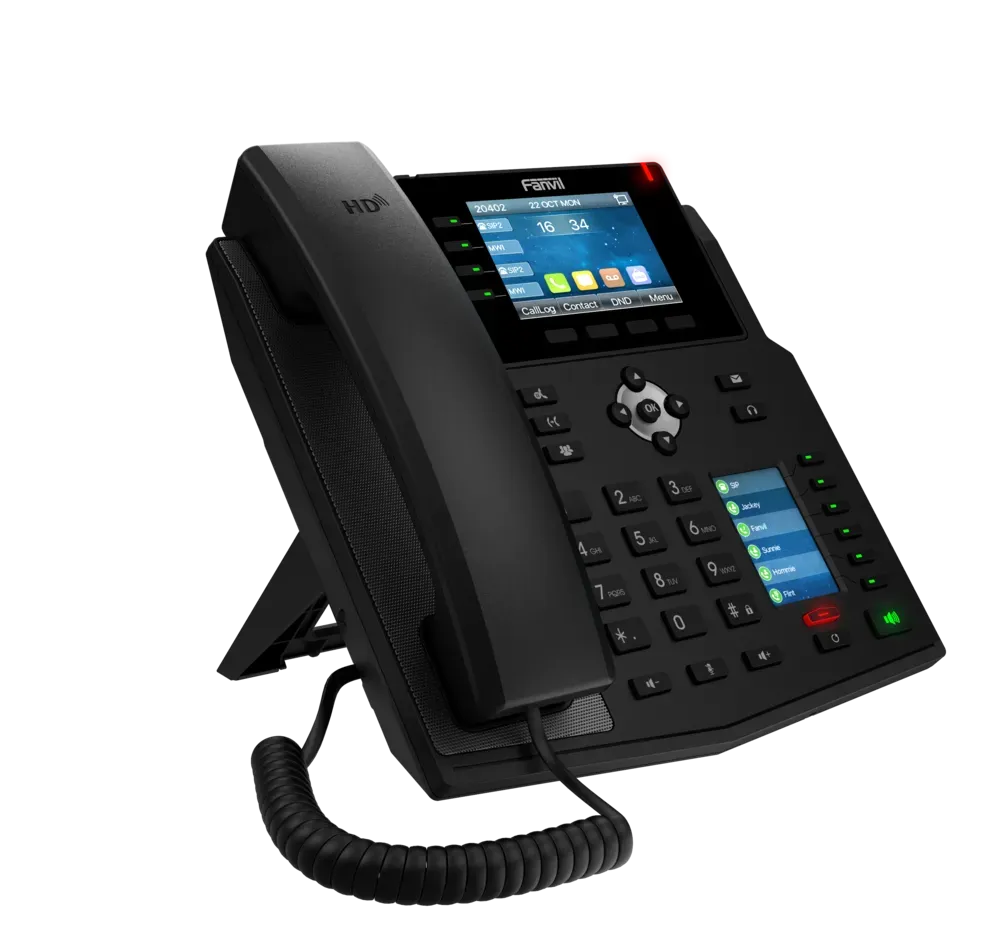 Fanvil X5U-R V2, Red Phones for Hospitality, Fire Station etc. solution High-end business phone with Gigabit / SIP / POE / Gigabit / USB-Port – Bild 4