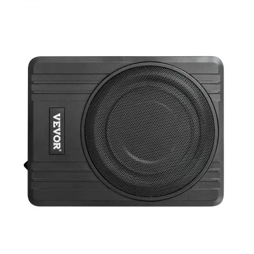 VEVOR Untersitz Auto Subwoofer 300 W 254 mm schlanker Auto Subwoofer mit Stromversorgung, Subsystem mit eingebautem Verstärker, Hoch-/Niedrigpegel-Eingang und Lautstärkeregler für SUVs Lkws – Bild 10