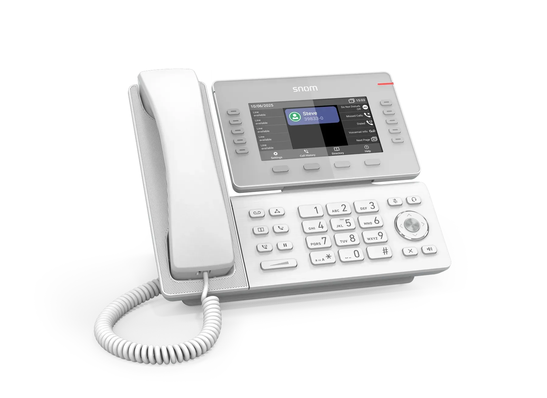 Snom D815WB VOIP Telefon (SIP) o. Netzteil Weiss Snom D815WB VOIP Telefon (SIP) o. Netzteil Weiss
