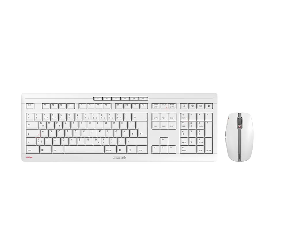 CHERRY Stream Desktop Recharge Tastatur Maus enthalten Universal RF Wireless QWERTZ Deutsch Grau CHERRY Stream Desktop Recharge Tastatur Maus enthalten Universal RF Wireless QWERTZ Deutsch Grau