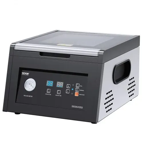 VEVOR Kammer Vakuumierer, 380 W, Verpackungsmaschine für feuchte Lebensmittel, Fleisch, kompaktes Design, ideales gewerbliches Vakuumiergerät für den professionellen und privaten Gebrauch – Bild 9