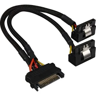 SATA Y-Stromkabel 90°, Y-Kabel SATA Y-Stromkabel 90°, Y-Kabel