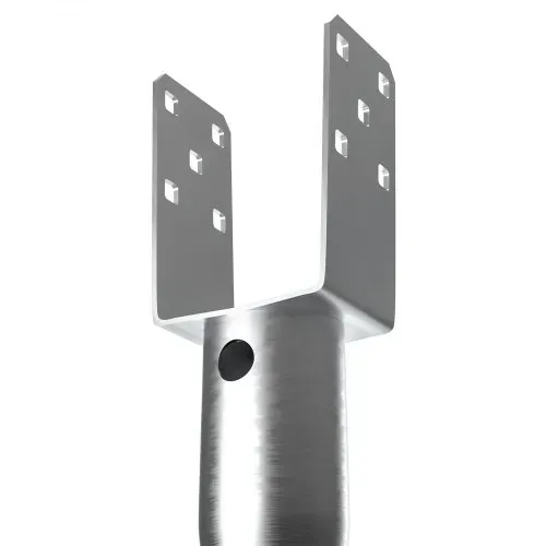 VEVOR U-Pfostenträger 1 Packung 100 x 70 x 700 mm DIY-Pfostenpfosten zum Einschrauben inkl. 6 Zugankern und einer Bewehrungsstange U-förmiger Pfostenhalter ideal für Briefkastenpfosten und Zaunpfosten – Bild 8