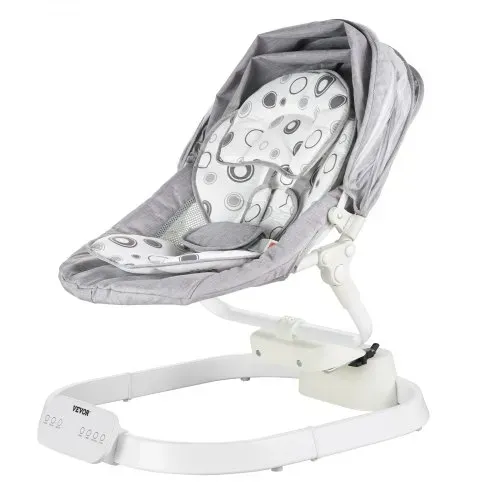 VEVOR Babyschaukel, Babywippe mit 3 Geschwindigkeiten & 3 Sitzpositionen, IMD-Touchpanel, Fernbedienung, Bluetooth & 10 voreingestellten Liedern, für Kinder im Alter von 0–9 Monaten bis zu 9 kg – Bild 8
