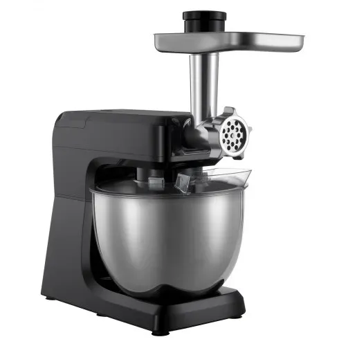 VEVOR multifunktionale Küchenmaschine elektrisch 1500 W mit Edelstahlschüssel (7,8 L) & Mixbecher (1,5 L), Knetmaschine Teigmixer mit 6+P Geschwindigkeiten & Knethaken & Schneebesen & Rührbesen – Bild 10