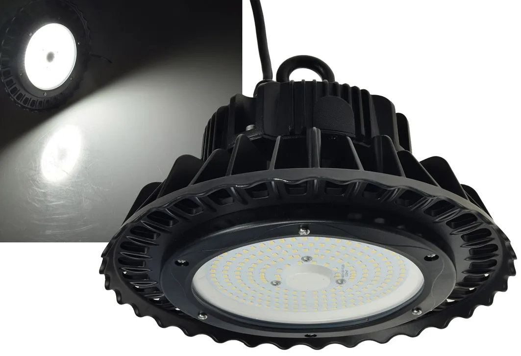 LED-Hallenstrahler PRO 100W, 110° 13300 Lumen, 4000K, 230V / 50Hz, IP65 LED-Hallenstrahler PRO 100W, 110° 13300 Lumen, 4000K, 230V / 50Hz, IP65