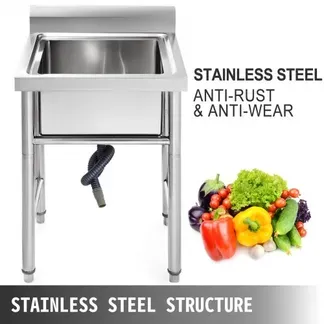 VEVOR Spülbecken, 1 mm Rostfreie Edelstahl Spülbecken 44,45 x 41,91 x 25,4 cm Spülbeckeneinlage, Spülbecken Küche Edelstahl, Spülbecken Organizer, Spülbecken Ordnungshelfer, Camping Spülbecken VEVOR Spülbecken, 1 mm Rostfreie Edelstahl Spülbecken 44,45 x 41,91 x 25,4 cm Spülbeckeneinlage, Spülbecken Küche Edelstahl, Spülbecken Organizer, Spülbecken Ordnungshelfer, Camping Spülbecken