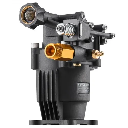 VEVOR Hochdruckreinigerpumpe, 3/4 Zoll Welle horizontal, 3500 PSI, 2,5 GPM, Ersatz-Hochdruckreinigerpumpen-Set mit 5 Düsen, Hardware und Siphonrohr, bis zu 150 Stunden, Hochdruckreiniger Ersatzpumpe – Bild 10