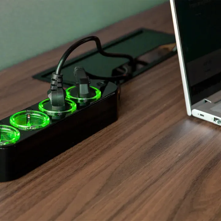 Shelly · Plug & Play "Power Strip 4 Gen4" · Smarte Steckdosenleiste · 4x 12A · Messfunktion · WLAN · Zigbee · Matter · BT · schwarz – Bild 10
