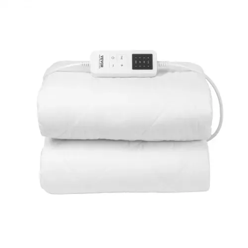 VEVOR Beheizte Matratzenauflage, 150 x 80 cm, Bettwärmer mit 4 Heizstufen, 12-Stunden-Timer, 8-Stunden-Abschaltautomatik, rundum elastische Taschen, Matratzenauflagen aus gebürstetem Stoff – Bild 10