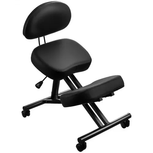 VEVOR Ergonomischer Kniestuhl mit Rollen & Rückenlehne, Höhenverstellbarer Kniehocker in X-Form mit Dicken Schaumstoffpolstern, zur Entlastung von Nacken & Rücken, für Zuhause, Büro & Meditation – Bild 8