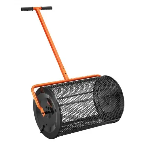 VEVOR Kompoststreuer aus Stahl Torfmoosstreuer 1,27x2cm Mesh-Korb Garten Rasen Streuer Grifflänge von 62 bis 67,5cm verstellbar 61cm Metall Mesh Korb Ideal für Dünger wie Kompost Mist Erde Torfmoos – Bild 9