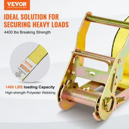 VEVOR 8er-Pack Spanngurte mit Ratsche, 2362,31kg, 5,08 x 38,1 cm, robust für Fracht VEVOR 8er-Pack Spanngurte mit Ratsche, 2362,31kg, 5,08 x 38,1 cm, robust für Fracht