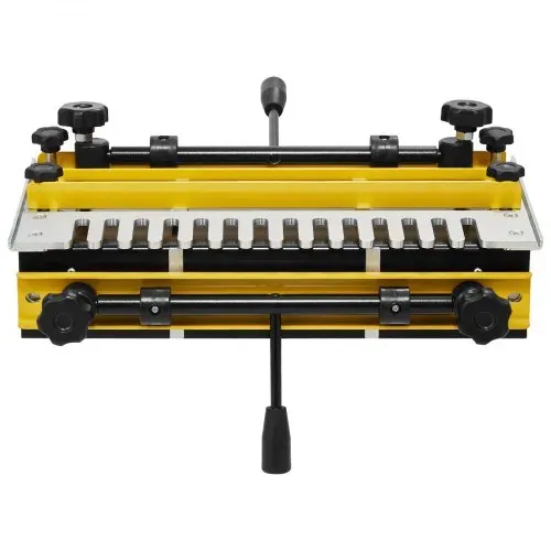 VEVOR Zinkenfräsmaschine 31 cm Breit, Zinkenfrässchablone mit Fräser & 12,7-mm-Schablone, Präzise Ausrichtung, Zapfen- & Zapfenschneidvorrichtung, Werkzeug für Möbel- & Schrankherstellung – Bild 8
