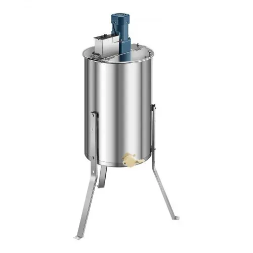 VEVOR Elektrische Honigschleuder, 3-Rahmen-Tangentialschleuder mit transparentem Deckel, 140 W Honigextractor aus Edelstahl, höhenverstellbar, Wabenextraktionsgerät für die Bienenzucht – Bild 9