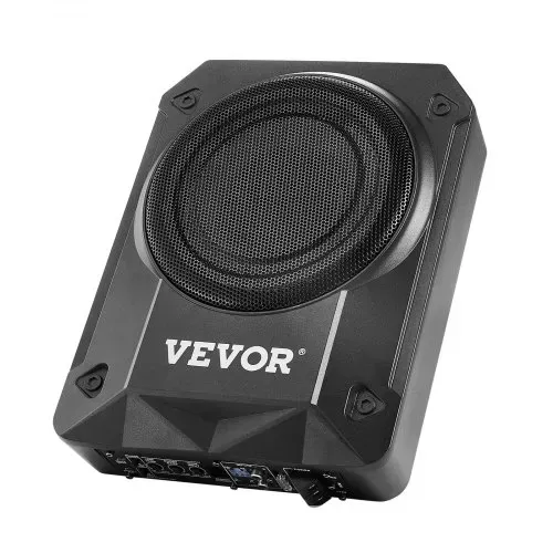 VEVOR Untersitz Auto Subwoofer 800 W 203 mm schlanker Auto Subwoofer mit Stromversorgung, Subsystem mit eingebautem Verstärker, Hoch-/Niedrigpegel-Eingang und Lautstärkeregler für SUVs Lkws – Bild 8