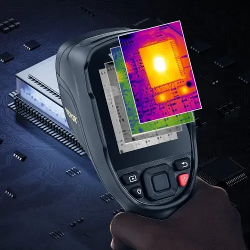 VEVOR Handheld Wärmebildkamera 240x180 IR-Auflösung Infrarotkamera Thermometer 40mK Thermografie Kamera -20-550°C Thermokamera Identifizierung von Wilden Tiere Elektrisch Hotspots Fehlenden Isolierung – Bild 7