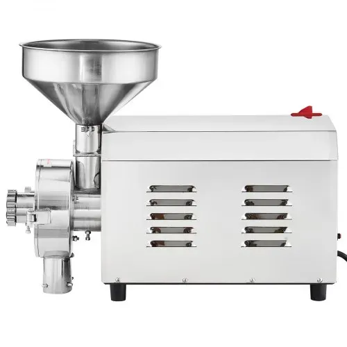VEVOR Sojabohnenmühle kommerzielle Mahlmaschine für Gewürze 3000 W, 100 kg/h Effizienz Edelstahl-Maismühle, industrielle Mehlmühle für Pfeffer Sojabohnen Erdnüsse Maiskörner 605 x 290 x 460 mm – Bild 10