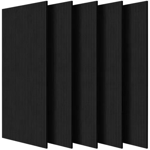 VEVOR 5er-Pack Akustikpaneele mit Selbstklebeband, 1200x600x10 mm schalldichte Schaumstoffplatten, Akustik Wandpaneele aus Polyesterfaser, für Zuhause, Studio, Büro, Theater, Schwarz – Bild 8