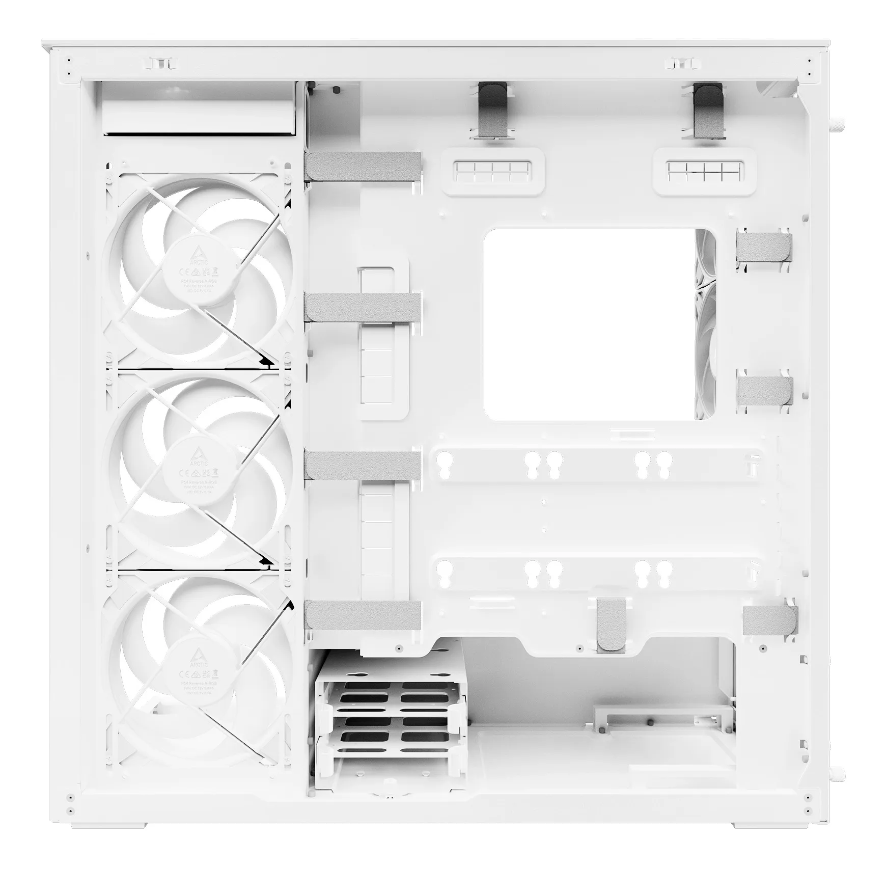ARCTIC Xtender VG (White) Premium E-ATX PC-Gehäuse mit vertikaler GPU-Montage – Bild 6
