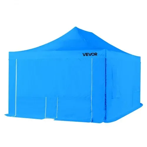 VEVOR tragbares Lackierkabinenzelt (587x398x178 cm) Sprühfarbenzelt für Sprühmalerei, wasserfeste & faltbare Farbkabine mit 4 Netz-Seitenfenstern für Autoteile Möbel Motorräder Sprühschutz blau – Bild 9